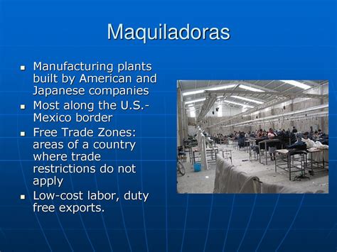maquiladoras are most similar to american